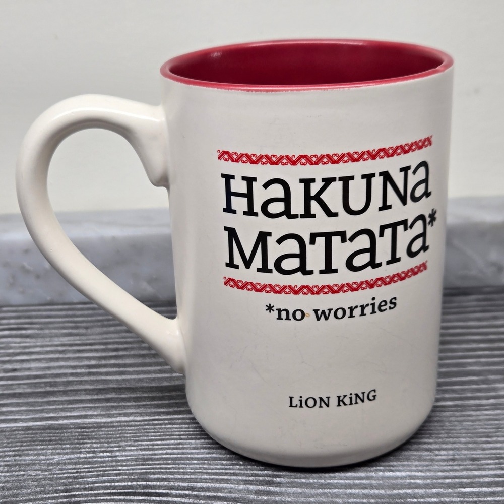 Hallmark Disney The Lion King Hakuna Matata No Worries Tea Coffee Mug Cup